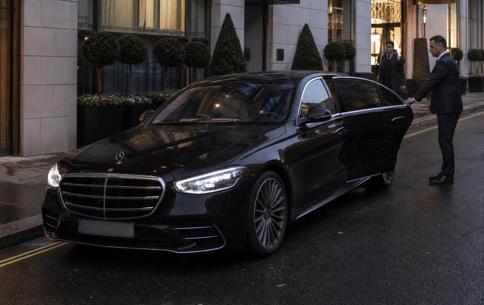 Mercedes S-Class chauffeur — city-to-city luxury transfer